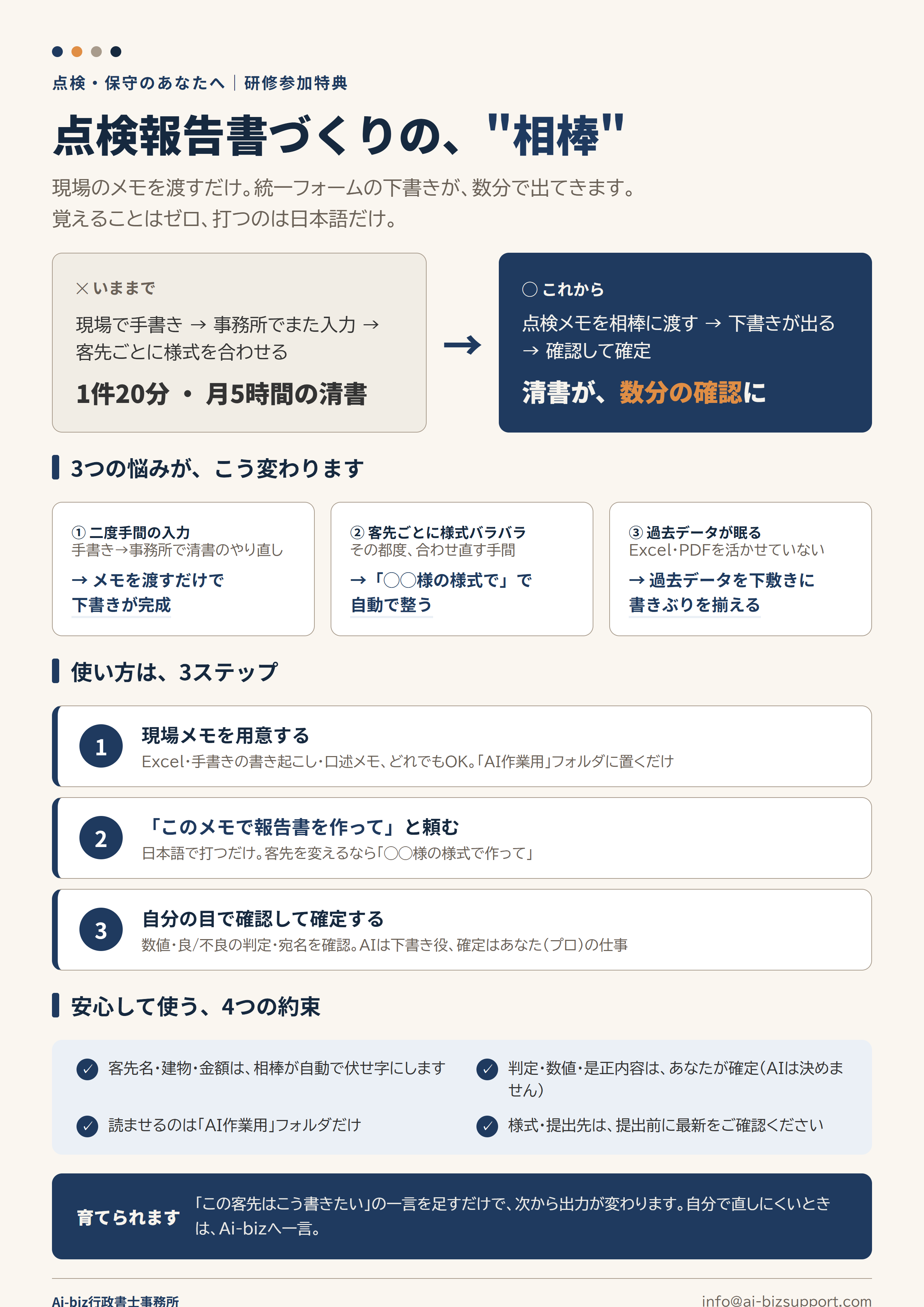 相棒の便利さと使い方